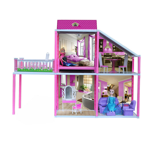 Disney My Dream Villa - 101 pcs | Girls Role Playset | Pretend Play | Doll House with Furniture | Dollhouse Accessories | Imaginative Play | Playhouse | For Kids Age 3+ years